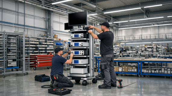Integration and testing of complete medical cart systems according to defined specifications from iTD