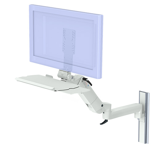 Mounting arm flexion-port for PDMS double on GCX profile from iTD