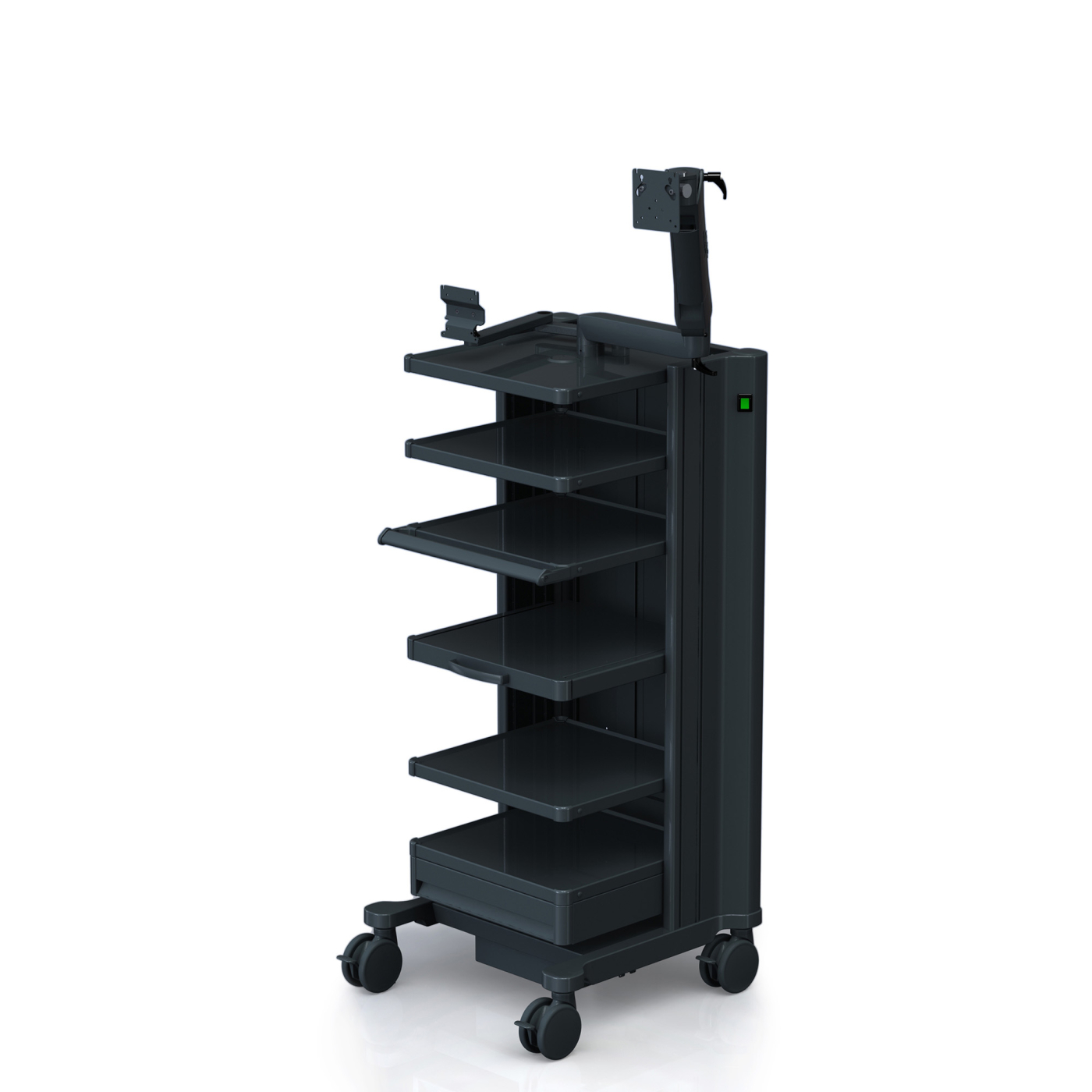 Modular medical cart for endoscopy customized side parts from iTD